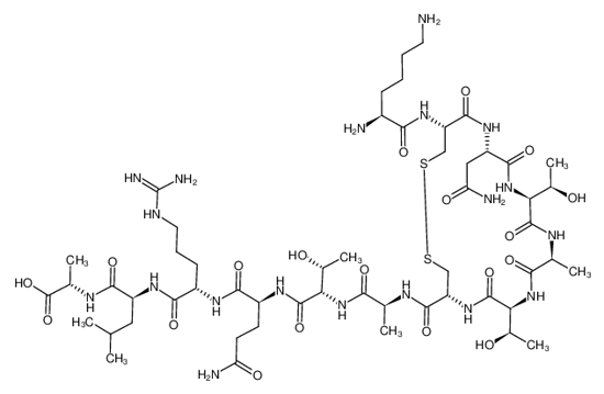 Picture of Amylin (1-13), human,KCNTATCATQRLA(Disulfidebridge:2-7)