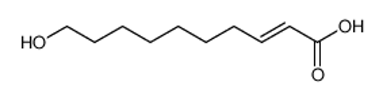 Picture of (EZ)-10-Hydroxydec-2-enoic acid