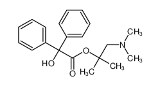 Picture of [2-(dimethylamino)-2-methylpropyl] 2-hydroxy-2,2-diphenylacetate