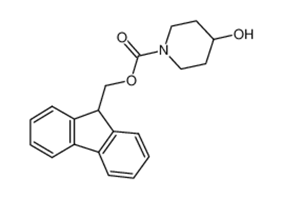 Picture of 9H-fluoren-9-ylmethyl 4-hydroxypiperidine-1-carboxylate
