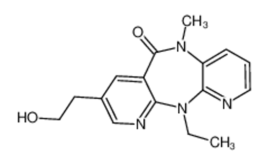 Picture of 11-ethyl-8-(2-hydroxyethyl)-5-methyldipyrido[2,3-d:2',3'-h][1,4]diazepin-6-one