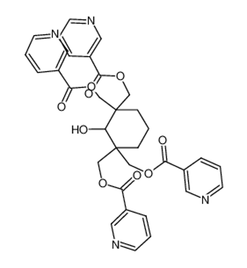 Picture of [2-hydroxy-1,3,3-tris(pyridine-3-carbonyloxymethyl)cyclohexyl]methyl pyridine-3-carboxylate