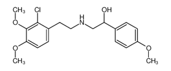 Picture of 2-[2-(2-chloro-3,4-dimethoxyphenyl)ethylamino]-1-(4-methoxyphenyl)ethanol