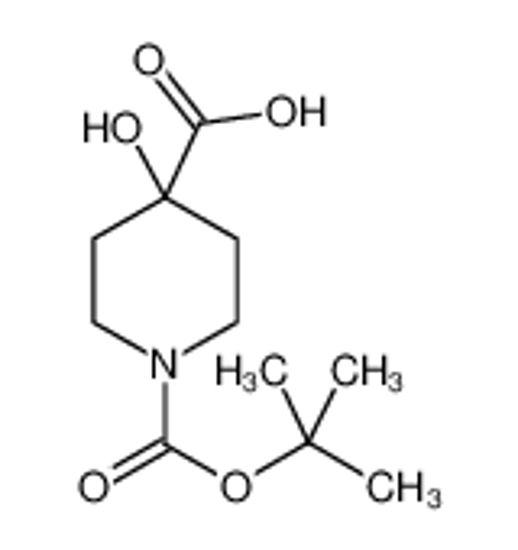Picture of 1-(tert-Butoxycarbonyl)-4-hydroxypiperidine-4-carboxylic acid
