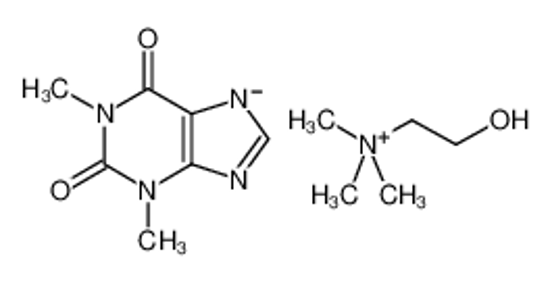 Picture of 1,3-dimethyl-2-oxopurin-6-olate,2-hydroxyethyl(trimethyl)azanium