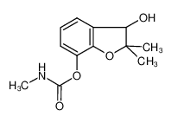 Picture of (3-hydroxy-2,2-dimethyl-3H-1-benzofuran-7-yl) N-methylcarbamate