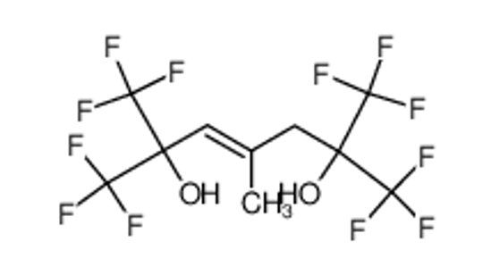 Picture of (E)-1,1,1,7,7,7-hexafluoro-4-methyl-2,6-bis(trifluoromethyl)hept-3-ene-2,6-diol