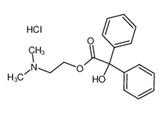 Picture of 2-(dimethylamino)ethyl 2-hydroxy-2,2-diphenylacetate,hydrochloride