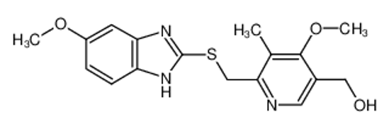 Picture of 2[(4-METHOXY-5-HYDROXYMETHYL-3-METHYLPYRID-2-YL)-METHYLTHIO]-5-METHOXYBENZIMIDAZOLE