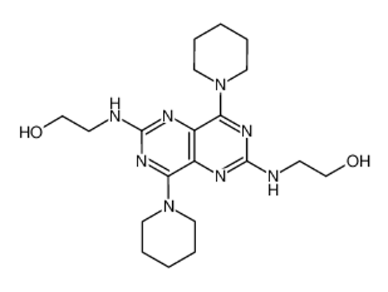 Picture of 2,6-BIS(2-HYDROXYETHYLAMINO)-4,8-DIPIPERIDINOPYRIMIDO(5,4-D)PYRIMIDINEDIPYRIDAMOLE