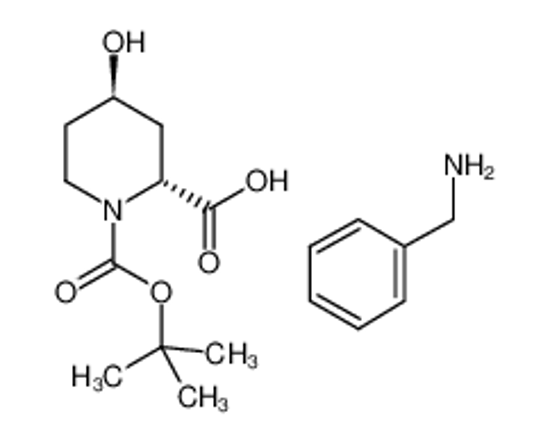 Изображение (2R,4R)-N-BOC-4-Hydroxypiperidine-2-carboxylic acid benzylamine salt