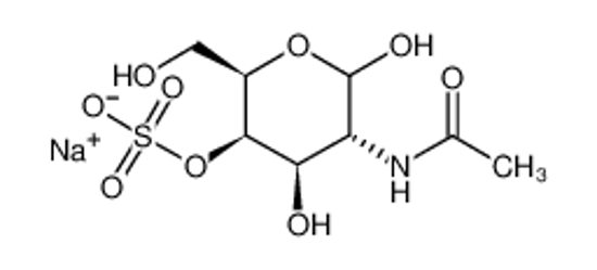 Picture of (5-acetamido-1,2,4-trihydroxy-6-oxohexan-3-yl) hydrogen sulfate,sodium