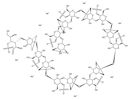 Picture of NEOCARRAHEXADECAOSE-4(1,3,5,7,9,11,13,15)-OCTA-O-SULFATE, OCTASODIUM SALT