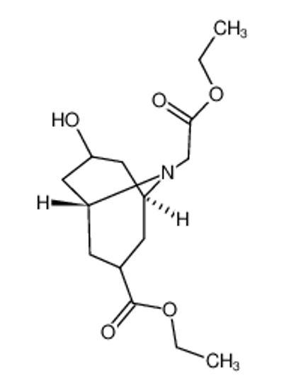 Picture of ethyl 9-(2-ethoxy-2-oxoethyl)-3-hydroxy-9-azabicyclo[3.3.1]nonane-7-carboxylate