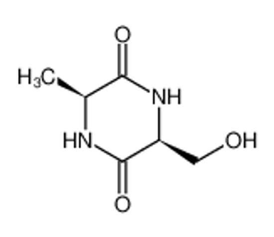 Picture of (3S,6S)-3-(hydroxymethyl)-6-methylpiperazine-2,5-dione
