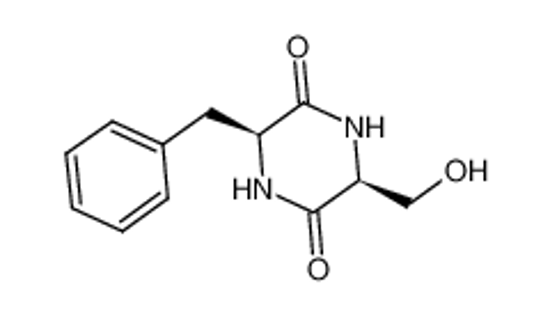 Picture of (3S,6S)-3-benzyl-6-(hydroxymethyl)piperazine-2,5-dione