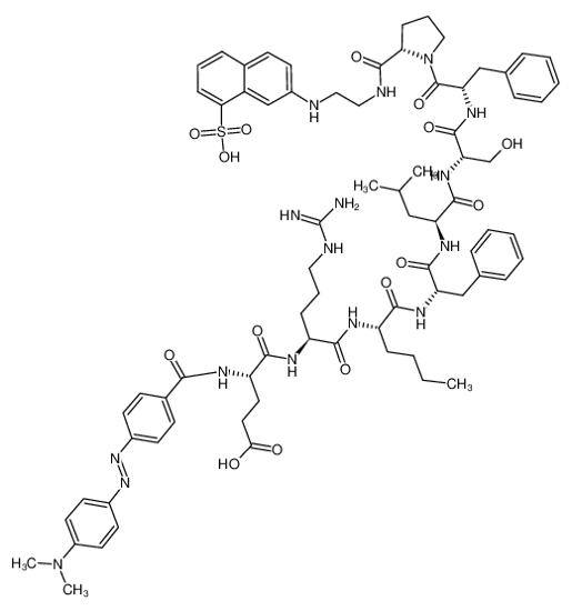 Picture of Malaria Aspartyl Proteinase FRET Substrate I,[DABCYL-Glu-Arg-Nle-Phe-Leu-Ser-Phe-Pro-EDANS]