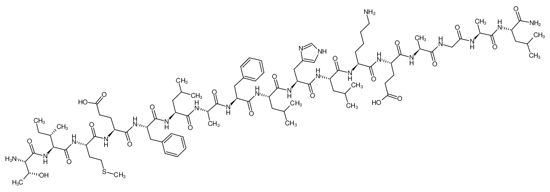 Picture of Galanin Message Associated Peptide, GMAP (25-41), amide,TIMEFLAFLHLKEAGAL-NH2