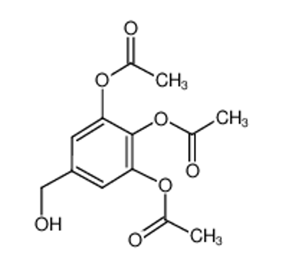 Picture of 2-[2,3-diacetyloxy-5-(hydroxymethyl)phenyl]acetate