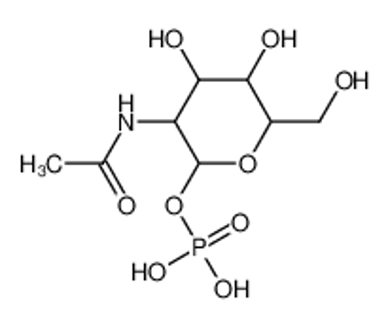 Picture of [3-acetylamino-4,5-dihydroxy-6-(hydroxymethyl)oxan-2-yl]oxyphosphonic acid