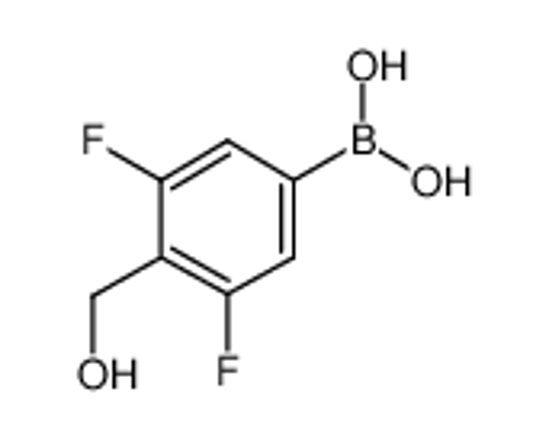 Picture of [3,5-difluoro-4-(hydroxymethyl)phenyl]boronic acid