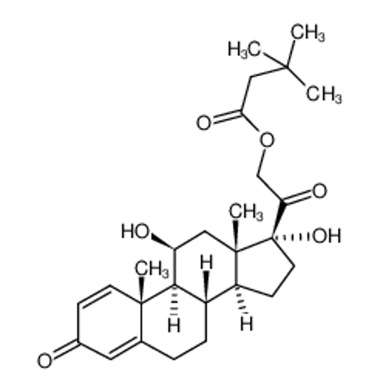 Imagem de [2-[(8S,9S,10R,11S,13S,14S,17R)-11,17-dihydroxy-10,13-dimethyl-3-oxo-7,8,9,11,12,14,15,16-octahydro-6H-cyclopenta[a]phenanthren-17-yl]-2-oxoethyl] 3,3-dimethylbutanoate