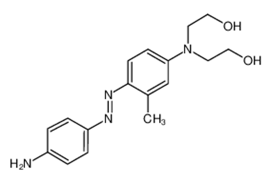 Picture of 2-[4-[(4-aminophenyl)diazenyl]-N-(2-hydroxyethyl)-3-methylanilino]ethanol