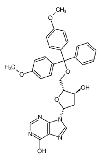 Imagem de 9-[(2R,4S,5R)-5-[[bis(4-methoxyphenyl)-phenylmethoxy]methyl]-4-hydroxyoxolan-2-yl]-3H-purin-6-one