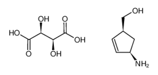 Picture of [(1S,4R)-4-aminocyclopent-2-en-1-yl]methanol,(2S,3S)-2,3-dihydroxybutanedioic acid