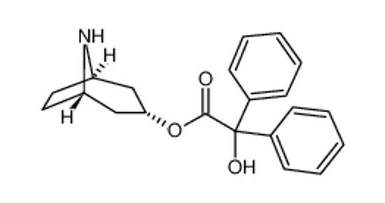 Picture of 8-azabicyclo[3.2.1]octan-3-yl 2-hydroxy-2,2-diphenylacetate