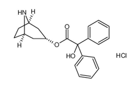 Picture of 2-[3-(8-azabicyclo[3.2.1]octan-3-yl)phenyl]-2-hydroxy-2-phenylacetic acid,hydrochloride