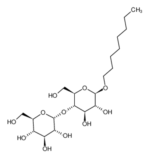 Picture of (2R,3R,4S,5S,6R)-2-[(2R,3S,4R,5R,6R)-4,5-dihydroxy-2-(hydroxymethyl)-6-octoxyoxan-3-yl]oxy-6-(hydroxymethyl)oxane-3,4,5-triol