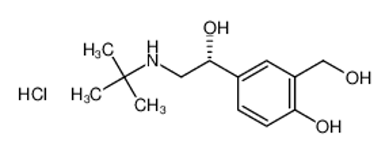 Picture of 4-[(1R)-2-(tert-butylamino)-1-hydroxyethyl]-2-(hydroxymethyl)phenol,sulfuric acid