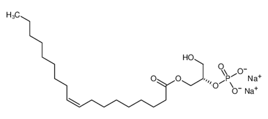 Picture of 9-Octadecenoic acid(9Z)-, 2-hydroxy-3-(phosphonooxy)propyl ester, sodium salt, (R)- (9CI)
