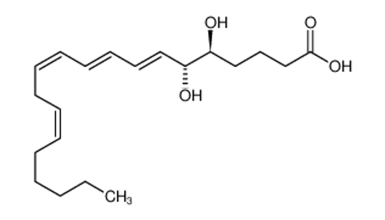 Picture of (5S,6S)-DIHYDROXY-(7E,9E,11Z,14Z)-EICOSATETRAENOIC ACID