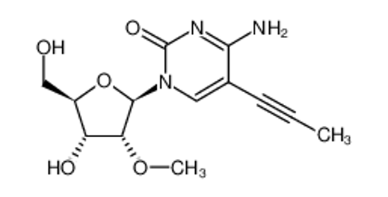 Picture of 4-amino-1-[(2R,3R,4R,5R)-4-hydroxy-5-(hydroxymethyl)-3-methoxyoxolan-2-yl]-5-prop-1-ynylpyrimidin-2-one