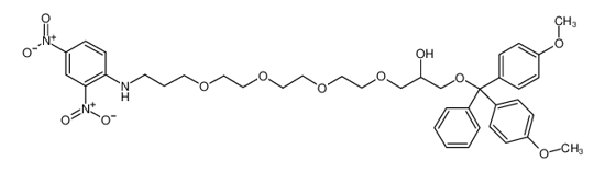 Imagem de N-(O16-(DIMETHOXYTRITYL)-15-HYDROXY-4,7,10,13-TETRAOXA-HEXADECYL)-2,4-DINITROANILINE