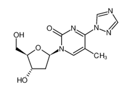 Picture of 1-(β-D-2-DEOXYRIBOFURANOSYL)-4-(1,2,4-TRIAZOL-1-YL)-5-METHYLPYRIMIDIN-2-ONE
