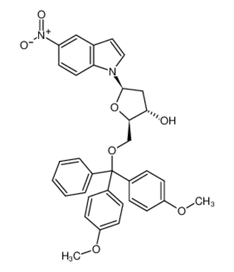 Picture of 1-(5-O-(DIMETHOXYTRITYL)-β-D-2-DEOXYRIBOFURANOSYL)-5-NITROINDOLE