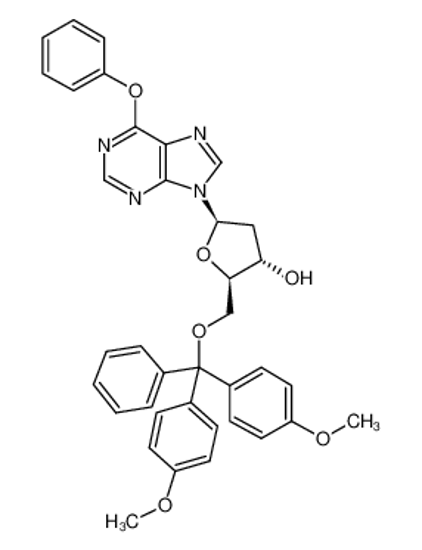 Изображение (2R,3S,5R)-2-[[(2,3-dimethoxyphenyl)-diphenylmethoxy]methyl]-5-(6-phenoxypurin-9-yl)oxolan-3-ol