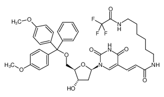 Imagem de (5'-O-(DIMETHOXYTRITYL)-5-[N-(6-(TRIFLUOROACETAMIDO)HEXYL)-3-(E)-ACRYLAMIDO]-2'-DEOXYURIDINE)