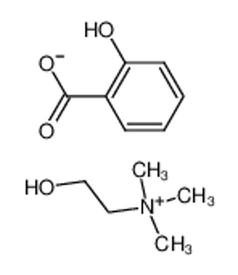 Picture of 2-carboxyphenolate,2-hydroxyethyl(trimethyl)azanium