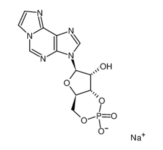 Picture of (2-hydroxy-4-imidazo[2,1-f]purin-3-yl-2-oxo-3a,4,6,6a-tetrahydrofuro[3,4-d][1,3,2]dioxaphosphol-6-yl)methanol,sodium