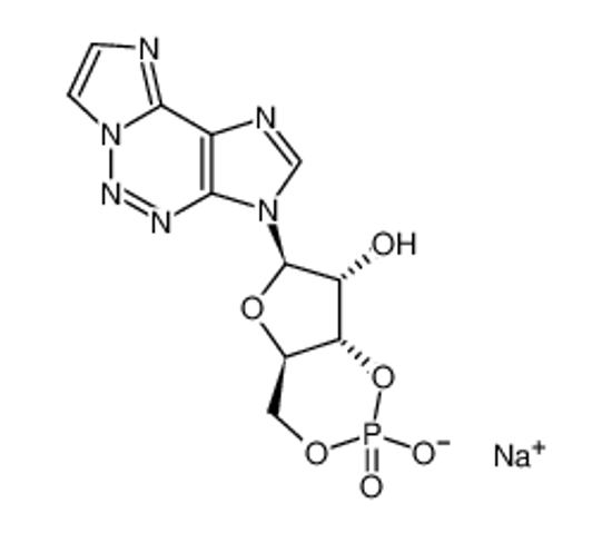 Picture of (6R,7R)-6-(diimidazo[3,4-d:1',3'-e]triazin-3-yl)-2-hydroxy-2-oxo-4a,6,7,7a-tetrahydro-4H-furo[3,2-d][1,3,2]dioxaphosphinin-7-ol