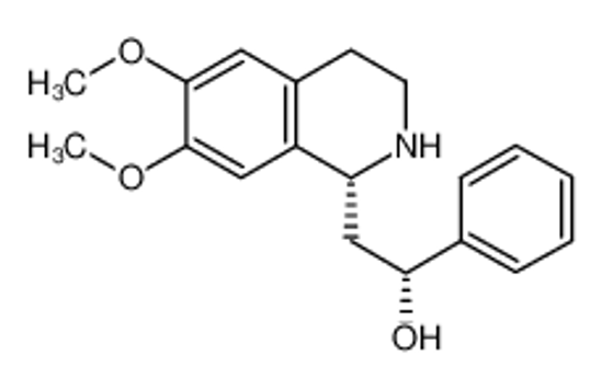 Picture of (1R)-2-[(1R)-6,7-dimethoxy-1,2,3,4-tetrahydroisoquinolin-1-yl]-1-phenylethanol