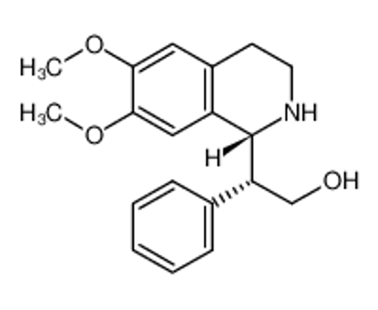 Picture of (2R)-2-[(1R)-6,7-dimethoxy-1,2,3,4-tetrahydroisoquinolin-1-yl]-2-phenylethanol
