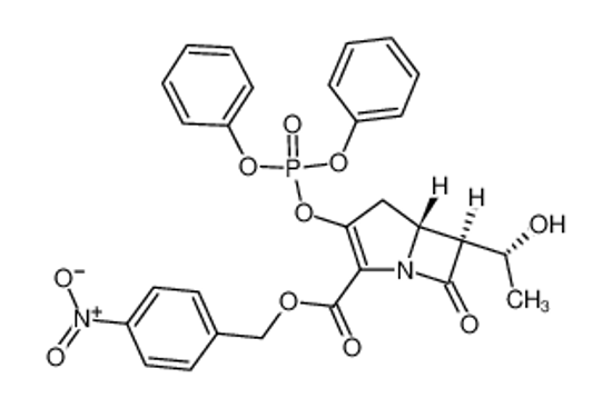 Picture of (4-nitrophenyl)methyl (5R,6S)-3-diphenoxyphosphoryloxy-6-[(1R)-1-hydroxyethyl]-7-oxo-1-azabicyclo[3.2.0]hept-2-ene-2-carboxylate