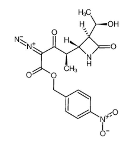 Изображение (R)-4-Nitrobenzyl 2-diazo-4-((2R,3S)-3-((R)-1-hydroxyethyl)-4-oxoazetidin-2-yl)-3-oxopentanoate