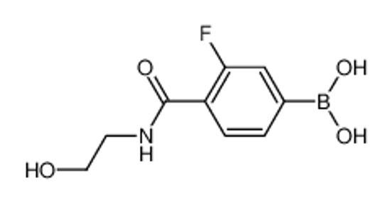 Picture of (3-Fluoro-4-((2-hydroxyethyl)carbamoyl)phenyl)boronic acid