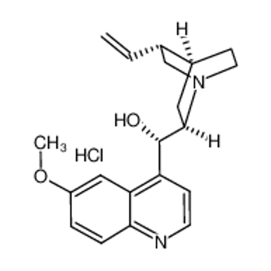Picture of (S)-[(2R,5R)-5-ethenyl-1-azabicyclo[2.2.2]octan-2-yl]-(6-methoxyquinolin-4-yl)methanol,hydrochloride